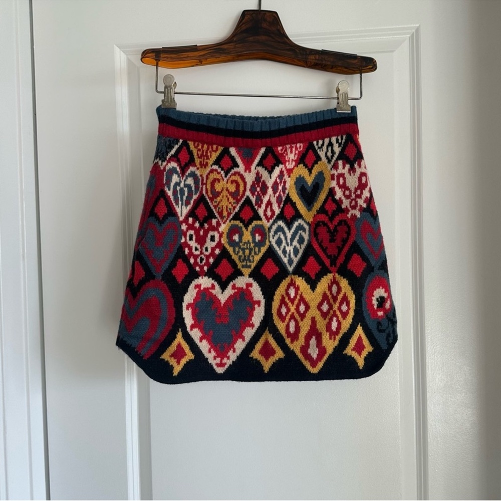 FARM Rio Multicolor Heart Pattern Mini Skirt - Picture 7 of 7